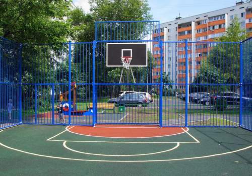 Забор Protect для баскетбольной площадки в Ульяновске